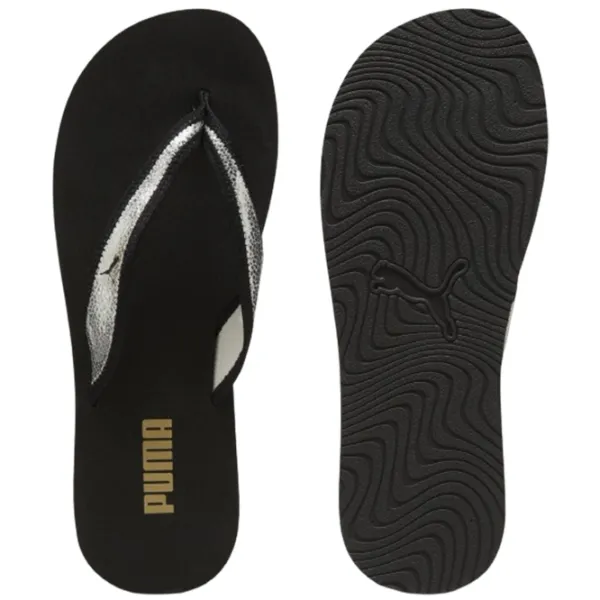 Șlapi pentru femei Puma Sandy Flip Metallic Shine 40.5/ Black photo 1 Șlapi pentru femei Puma Sandy Flip Metallic Shine 40.5/ Black photo 1
