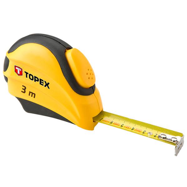 Рулетка Topex 27C383 3 м/ Желтый photo 1 Рулетка Topex 27C383 3 м/ Желтый photo 1