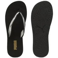 Шлепанцы для женщин Puma Sandy Flip Metallic Shine 37/ Черный