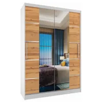 Шкаф Belini Premium ME SZP6 SZP6/1/W/DW/0/KLAL 133 x 60см x 216 / ЛДСП / Белый