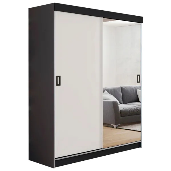 Dulap Prime Furniture Retro 1 138 x 59 x 205 / PAL / Grafit photo 1 Dulap Prime Furniture Retro 1 138 x 59 x 205 / PAL / Grafit photo 1