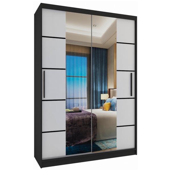 Шкаф Belini Premium ME SZP6 SZP6/1/B/W/0/KLP 133 x 60см x 216 / ЛДСП / Black photo 1 Шкаф Belini Premium ME SZP6 SZP6/1/B/W/0/KLP 133 x 60см x 216 / ЛДСП / Black photo 1