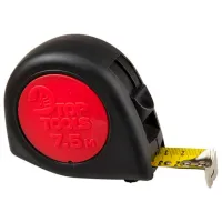 Рулетка Top Tools 27C318 7.5 м/ Черный
