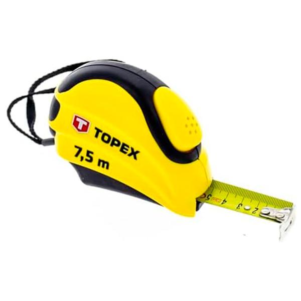 Рулетка Topex 27C387 7.5 м/ Желтый photo 1