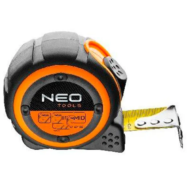 Рулетка NEO Tools 52020 8 м/ Черный photo 1