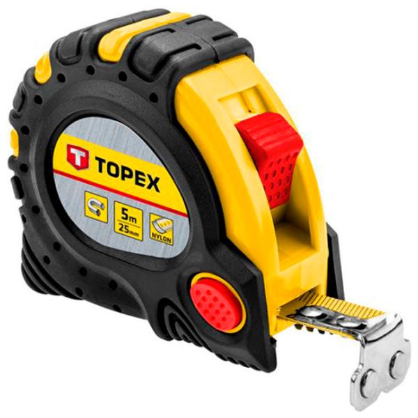 Рулетка Topex 27C345 5 м/ Черный photo 1