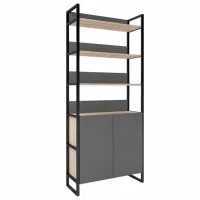 Стеллаж Deco Urban 90 Box 210см x 90см x 34см cm/ Металл/ Серый