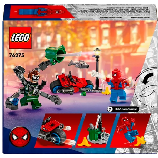 Constructor LEGO Motorcycle Chase Spider-Man vs. Doc Ock Figuri/ Multicolor photo 1