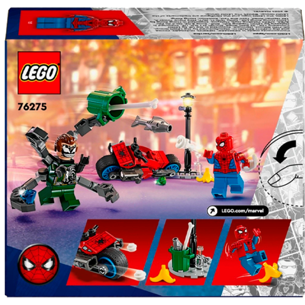 Constructor LEGO Motorcycle Chase Spider-Man vs. Doc Ock Figuri/ Multicolor photo 1