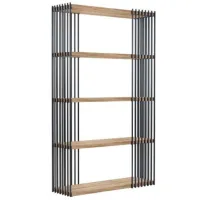 Стеллаж Deco Castello 200см x 120см x 40см cm/ ЛДСП/ Black