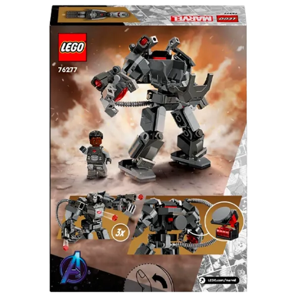 Constructor LEGO War Machine Mech Armor Personaj de film/ Gray photo 1
