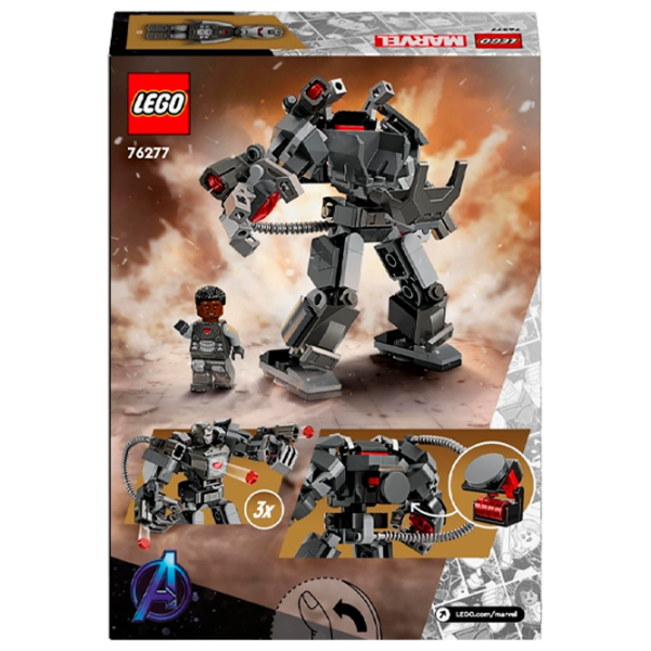 Constructor LEGO War Machine Mech Armor Personaj de film/ Gray photo 1