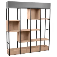 Стеллаж Deco Terra 120 132см x 120см x 25см cm/ Металл/ Black