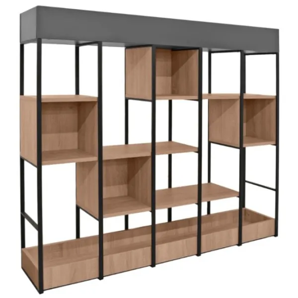 Стеллаж Deco Terra 150 132см x 150см x 30см cm/ Металл/ Black photo 1 Стеллаж Deco Terra 150 132см x 150см x 30см cm/ Металл/ Black photo 1