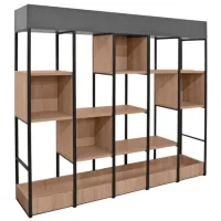 Etajeră Deco Terra 150 132 x 150 x 30 cm/ Metal/ Black