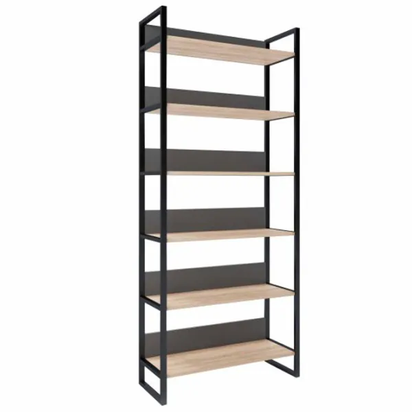 Стеллаж Deco Urban 90 210см x 90см x 34см cm/ ЛДСП/ Black photo 1 Стеллаж Deco Urban 90 210см x 90см x 34см cm/ ЛДСП/ Black photo 1