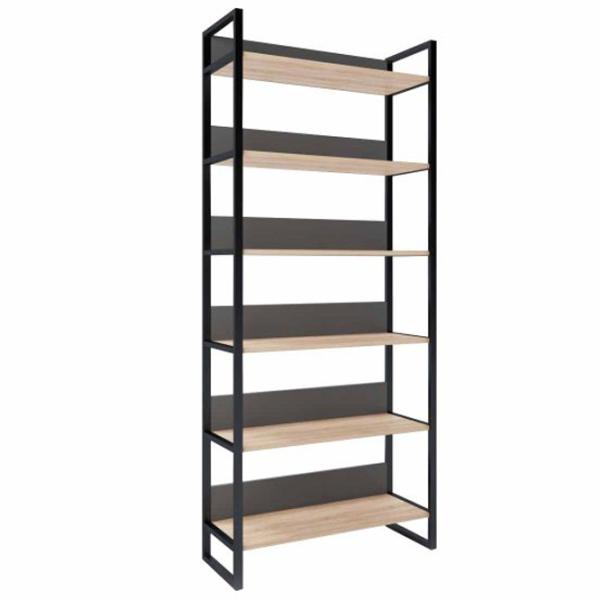 Стеллаж Deco Urban 90 210см x 90см x 34см cm/ ЛДСП/ Black photo 1 Стеллаж Deco Urban 90 210см x 90см x 34см cm/ ЛДСП/ Black photo 1