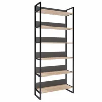 Etajeră Deco Urban 90 210 x 90 x 34 cm/ PAL/ Black