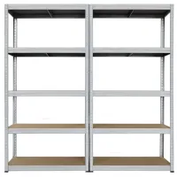 Стеллаж SDGroup Strategic 180см x 150см x 35см cm/ Металл/ Серый