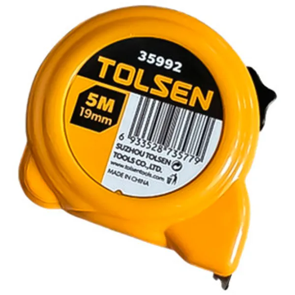 Рулетка Tolsen 35992 5 м/ Желтый photo 1 Рулетка Tolsen 35992 5 м/ Желтый photo 1