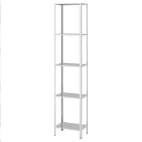 Стеллаж Ikea Hyllis 183см x 40см x 27 см cm/ Металл/ Серый
