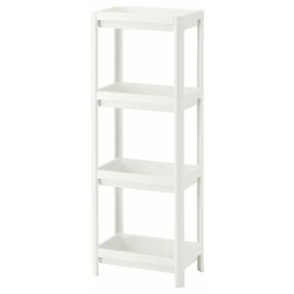 Стеллаж Ikea Vesken 100см x 36см x 23см cm/ Пластик/ White photo 1 Стеллаж Ikea Vesken 100см x 36см x 23см cm/ Пластик/ White photo 1