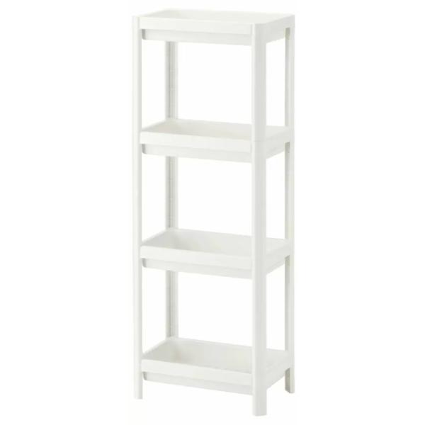Стеллаж Ikea Vesken 100см x 36см x 23см cm/ Пластик/ White photo 1 Стеллаж Ikea Vesken 100см x 36см x 23см cm/ Пластик/ White photo 1