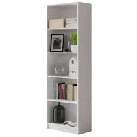 Стеллаж Mirjan24 Eleylin 182см x 60см x 30см cm/ ЛДСП/ White