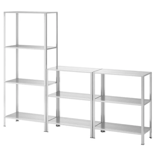 Etajeră Ikea Hyllis 140 x 180 x 27 cm/ Metal/ Gray photo 1 Etajeră Ikea Hyllis 140 x 180 x 27 cm/ Metal/ Gray photo 1