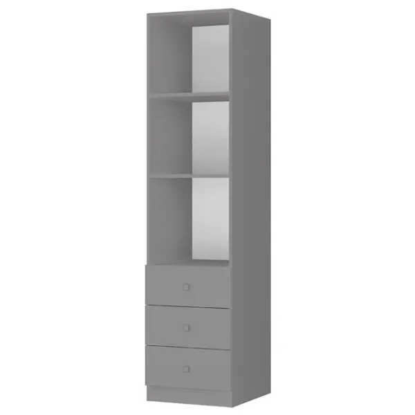 Стеллаж Polini Kids Simple 190см x 45см x 50см cm/ ЛДСП/ Серый photo 1