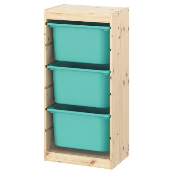 Стеллаж с контейнерами Ikea Trofast 94см x 30см x 46см cm/ ЛДСП/ Дуб cонома photo 1 Стеллаж с контейнерами Ikea Trofast 94см x 30см x 46см cm/ ЛДСП/ Дуб cонома photo 1