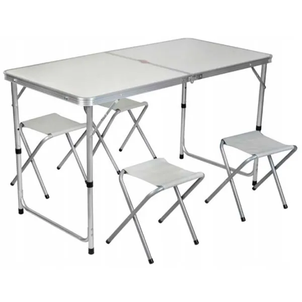 Set mobilă terasă Trizand 23238 Oțel/ MDF/ Plastic/ White photo 1