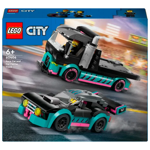 Конструктор LEGO Race Car and Car Carrier Truck Фигуры/ Разноцветный photo 1