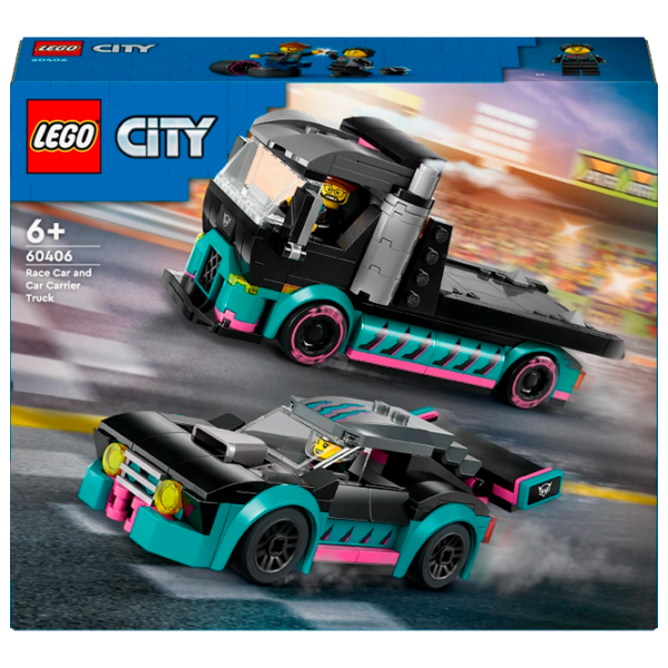 Конструктор LEGO Race Car and Car Carrier Truck Фигуры/ Разноцветный photo 1