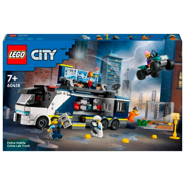 Constructor LEGO Police Mobile Crime Lab Truck Figuri/ Multicolor photo 1