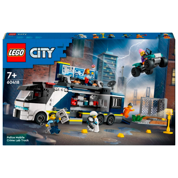 Constructor LEGO Police Mobile Crime Lab Truck Figuri/ Multicolor photo 1