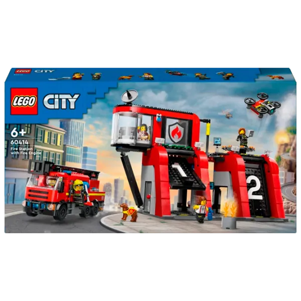 Конструктор LEGO Fire Station with Fire Truck Пожарные/ Разноцветный photo 1