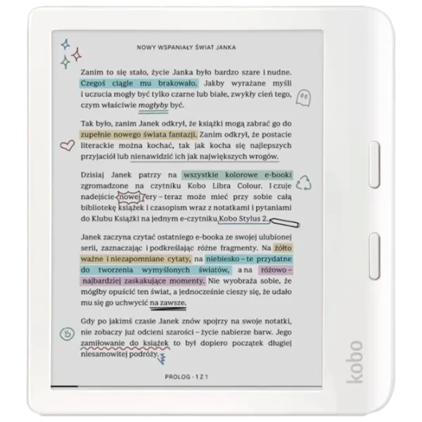 Carte electronică Kobo Libra Colour 7"/ E-Ink Kaleido 3/ 16 GB/ White photo 1