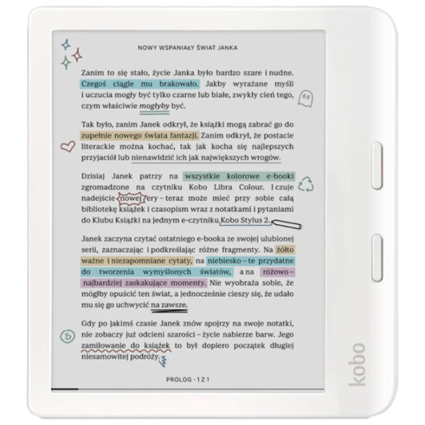 Carte electronică Kobo Libra Colour 7"/ E-Ink Kaleido 3/ 16 GB/ White photo 1