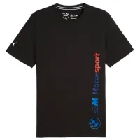 Футболка для мужчин Puma Bmw Mms Logo Tee + 100% хлопок/ Черный