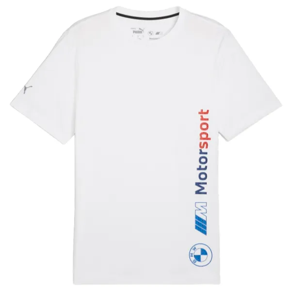 Tricou pentru bărbați Puma Bmw Mms Logo Tee + 100% bumbac/ White photo 1 Tricou pentru bărbați Puma Bmw Mms Logo Tee + 100% bumbac/ White photo 1