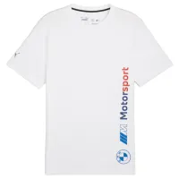 Футболка для мужчин Puma Bmw Mms Logo Tee + 100% хлопок/ Белый