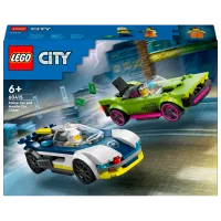Constructor LEGO Police Car and Muscle Car Chase Figuri/ Multicolor