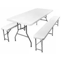Набор мебели для террасы Gardlov 3257 Сталь/ Пластик/ Пластик/ Белый