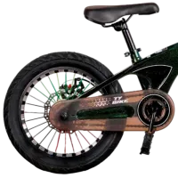 Bicicletă TyBike BK-08 20" 20" Aliaj de magneziu / Green Black photo 3