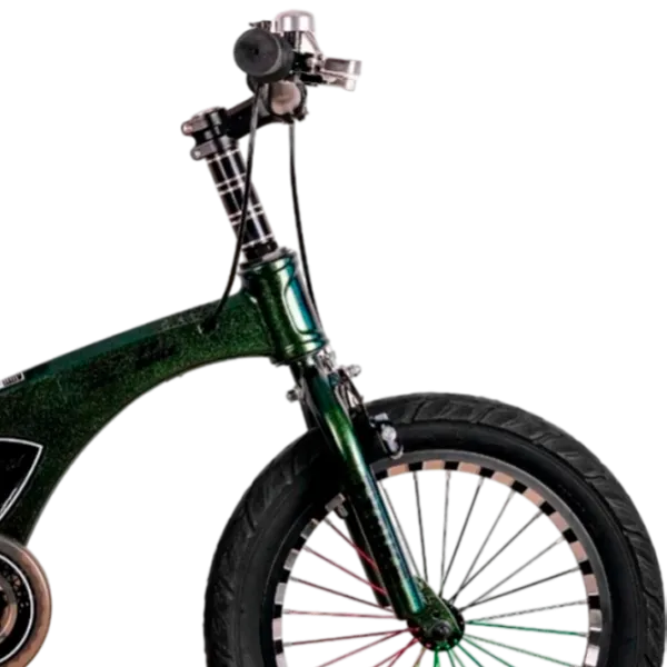 Велосипед TyBike BK-08 20" 20" Магниевый сплав/ Green Черный photo 8 Велосипед TyBike BK-08 20" 20" Магниевый сплав/ Green Черный photo 8