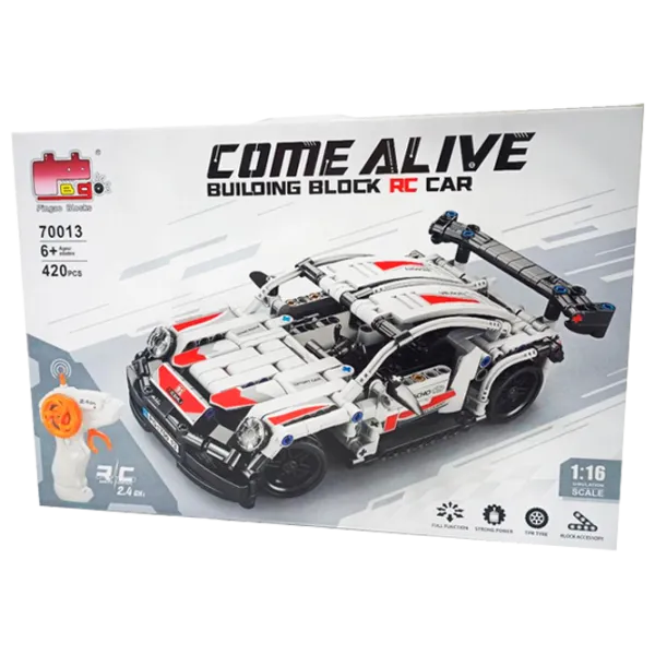 Конструктор с радиоуправлением Pingao Porsche Автомобиль/ Белый photo 1