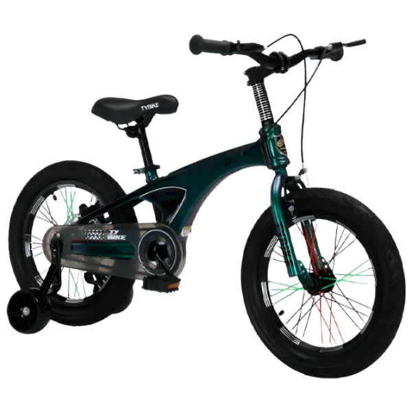 Bicicletă TyBike BK-08 16" 16" Aliaj de magneziu/ Green Black photo 1