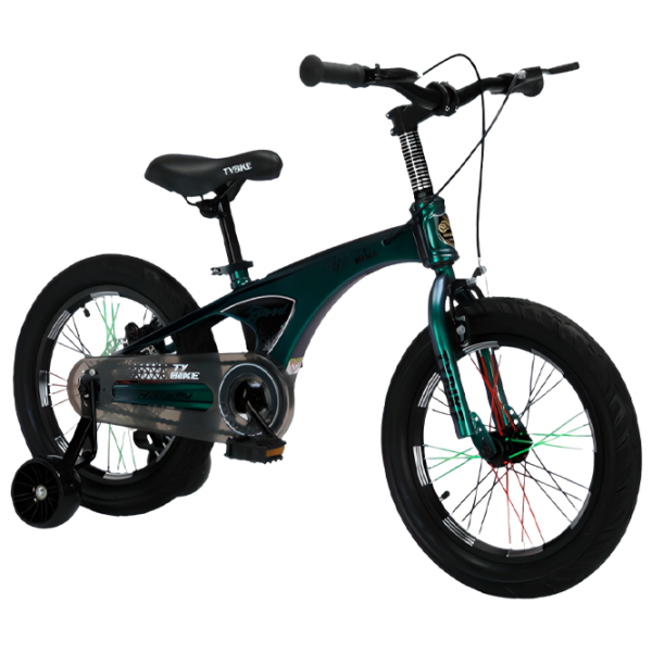 Bicicletă TyBike BK-08 16" 16" Aliaj de magneziu/ Green Black photo 1