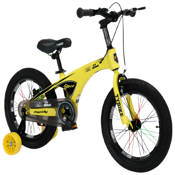 Bicicletă TyBike BK-08 14" 14" Aliaj de magneziu/ Yellow Black photo 1 Bicicletă TyBike BK-08 14" 14" Aliaj de magneziu/ Yellow Black photo 1